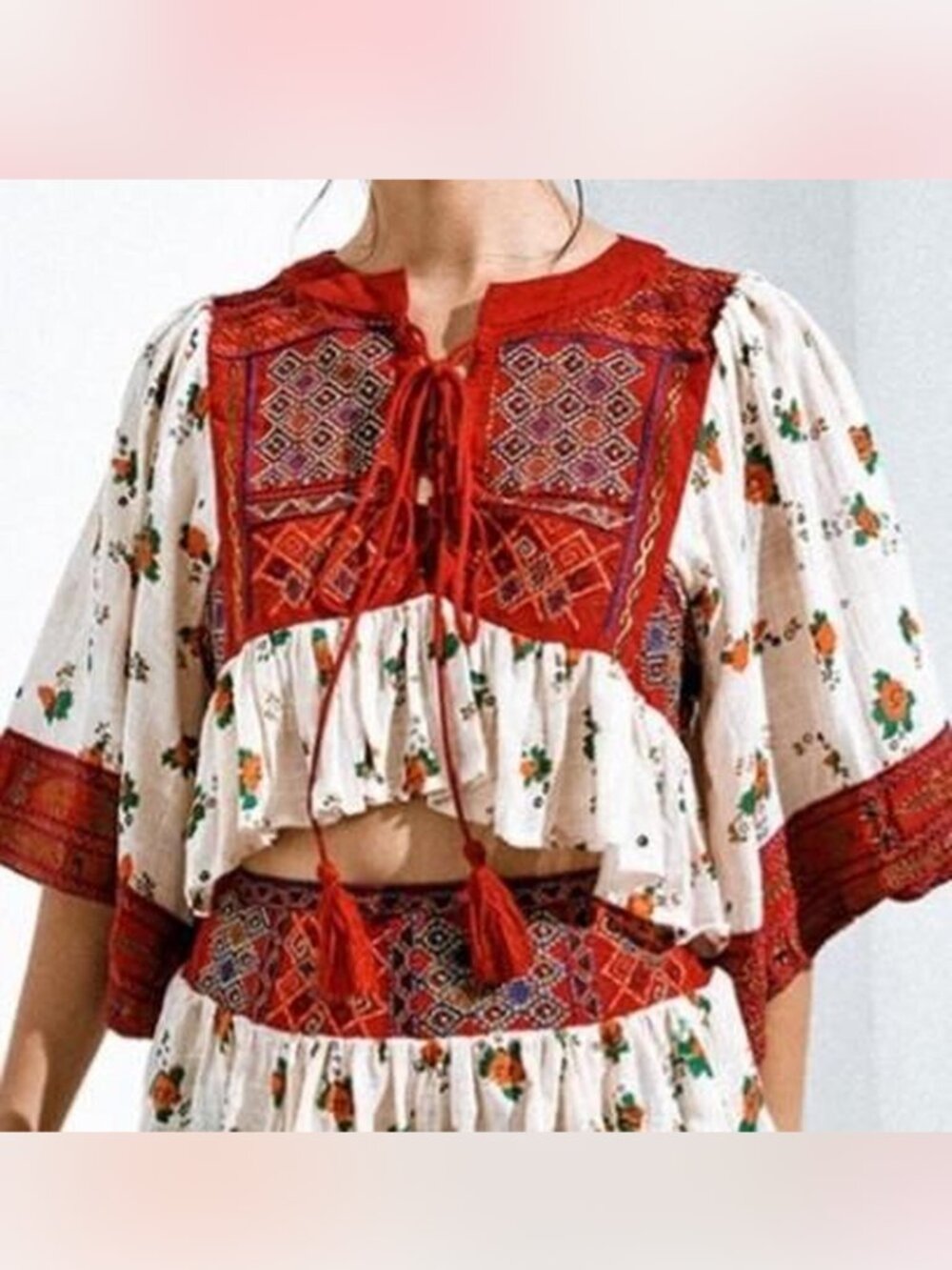 Free People Kissed By The Sun Top  XS